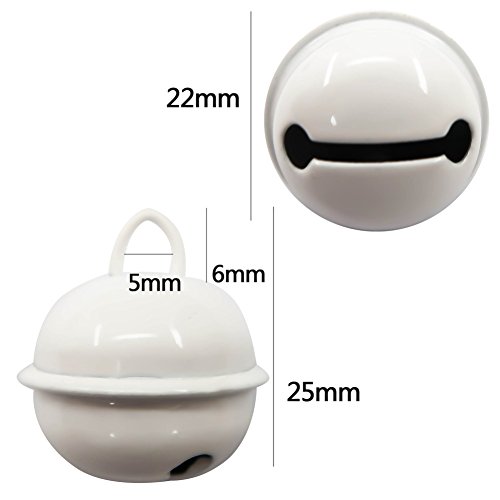 TOAOB 3 pcs Candy Gray Pet Collar Bell Charm Pendant for Dog Cat Collar Decoration and DIY Crafts