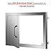CO-Z Outdoor Kitchen Doors, 304 Brushed Stainless Steel Single Access Doors for Outdoor Kitchen, Commercial BBQ Island, Grilling Station, Outside Cabinet, Barbeque Grill, Built-in (20