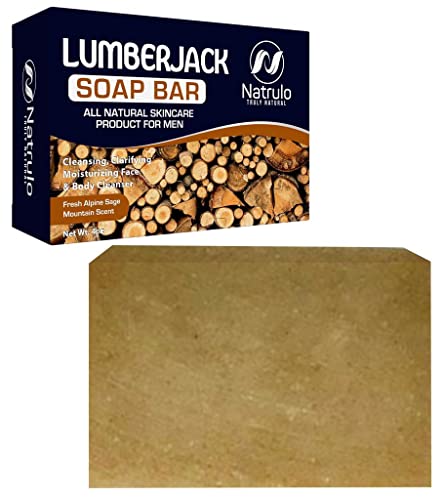 Lumberjack Bar Soap for Men, Fresh Alpine Sage
