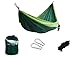 Luxetempo Portable Ultralight Nylon Parachute Double Hammock -Camping Backyard Recreation-8.9 * 4.6 ft Green