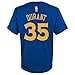 Golden State Warriors NBA Kevin Durant Youth Flat Basic Name & Number Tee (Royal) L