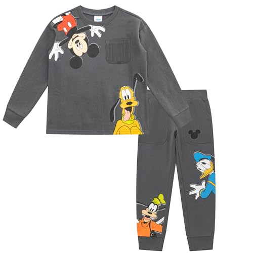 Disney Mickey Mouse Boys Fleece Sweatshirt and Pants Set for Toddler to Big Kids