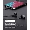 PALOVUE-Lightning-Headphones-Earphones-Earbuds-Compatible-iPhone-12-11-Pro-Max-iPhone-X-XS-Max-XR-iPhone-8-Plus-iPhone-7-Plus-MFi-Certified-with-Microphone-Controller-SweetFlow-Black PALOVUE Lightning Headphones Earphones Earbuds Compatible iPhone 14 iPhone 13 iPhone 12 11 Pro Max iPhone X XS Max XR…