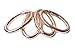 Bobeey 4pcs 29x19mm Spring Oval Rings,Gold Oval Carabiner Snap Clip Trigger Spring Keyring Buckle,Oval ring for bags,purses BBC8 (Gold) …