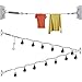 Twinkle Star Globe String Lights Suspension Kit Stainless Steel Globe Lights Kit Outdoor Light Guide Wire for Patio, Garden (82 ft)