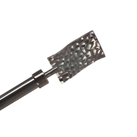 Hammered Finish Extendable Curtain Pole 380 210 Cm Rectangle