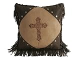 HiEnd Accents Crosses Accent Pillow, Diamond