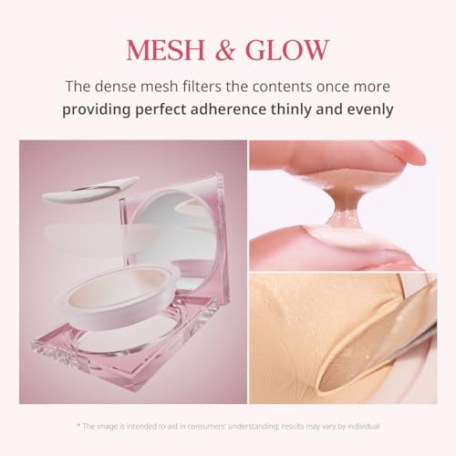 CLIO PROFESSIONAL CLIO Kill Cover Mesh Glow Cushion Foundation ([Refill Included] 15g*2, 23N GINGER), Glass Skin, Long-Lasting, Lightweight, Buildable Coverage, Glowy Skin Makeup