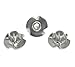 T-NUT Stainless Steel 8-32x1/4 3 Prong Tee Nuts (#8-32 Thread 1/4