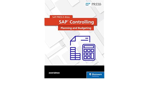 Sap Controlling Planning And Budgeting Sap Press E Bites - 