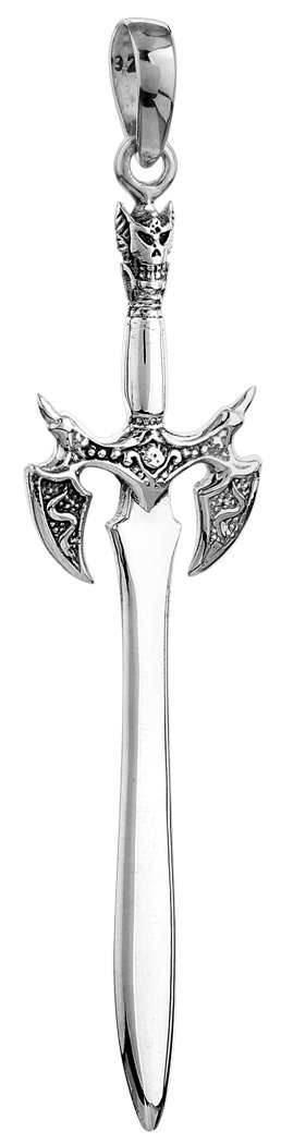 Kuzzoi Silver Sword Pendant for Chain Made From Solid 925 Sterling Silver for Necklace