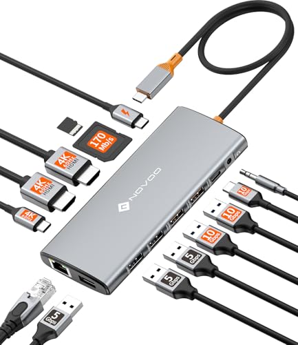 NOVOO 14-in-1 USB C Docking Station