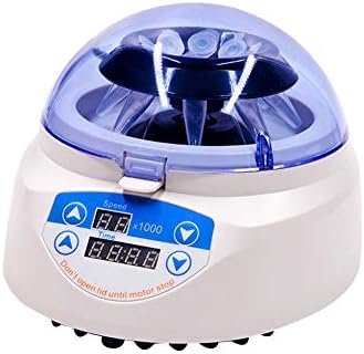 Microcentrifuge Variable Speed Lab Centrifuge Centrifugal Machine LED Display Desktop Mini Centrifuge Machine Angled 8-Place with Timer 6000rpm 110V