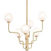Onyx - 6 Light 2-Tier Chandelier in Luxury Style-26 Inches Tall and 5.5 Inches Wide
