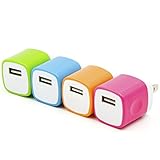 [4 Pack] Wall charger plug, Asstar Universal usb adapter Wall Charger plug for iPhone 7/7 plus Iphone 6 5 5s, Ipad 6 , Ipad Mini, Ipod Touch, Samsung Galaxy S7 edge S6 & Android