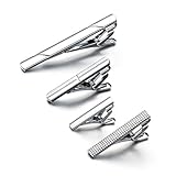 URKEY Tie Clips for Men Skinny Necktie in 1.5 Inch