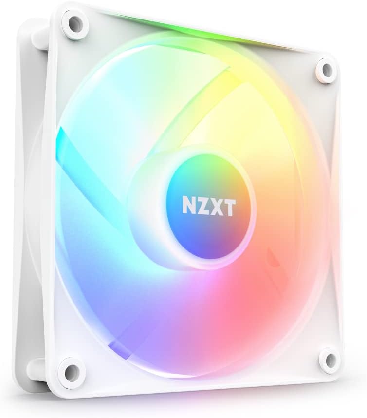 NZXT F120 RGB Core RF-C12SF-W1-120mm RGB Fan White PWM Core 8 LEDs