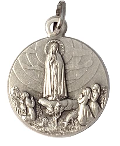 I G J OUR LADY OF FATIMA MEDAL - THE PATRON SAINTS MEDALS - 100% MADE IN ITALY