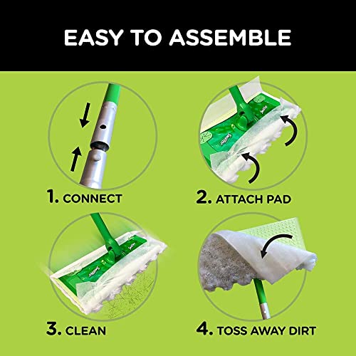Swiffer Sweeper Dry Mop Refills for Floor Mopping and Cleaning, All Purpose Floor Cleaning