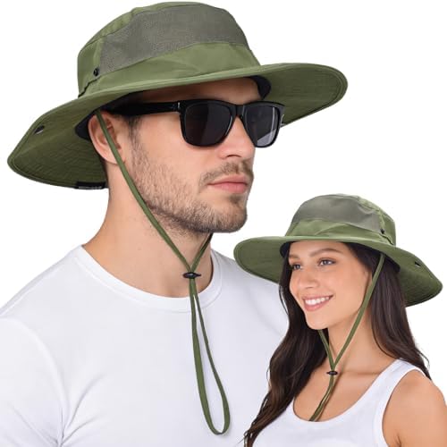 UPF 50+ Sun Bucket Hat with Ponytail Hole Waterproof Lightweight for Hiking Tirrinia Women main image 2