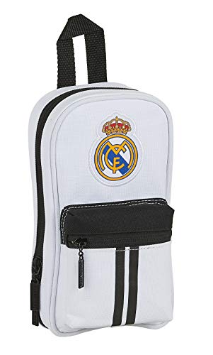 Real Madrid Shoulder Bag with Exterior Pocket 20/21, White/Black, 120x50x230 mm, Down Backpack