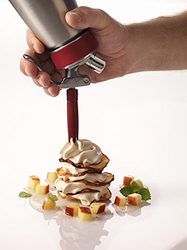 iSi 1/2 Pint Gourmet Whip Culinary and Cream Whipper - Recommended and Preferred by Professional and Home Chefs