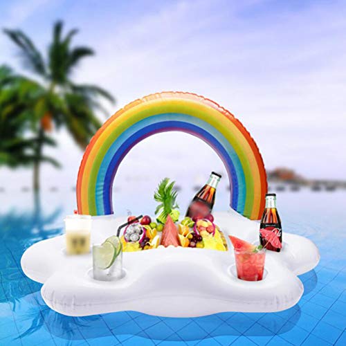 image for LIOOBO Inflatable Buffet and Salad Bar - Summer Party Bucket Rainbow C