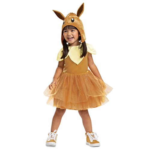 Disguise Eevee Costume Tutu, Official Pokemon Toddler Costume Dress and Headpiece