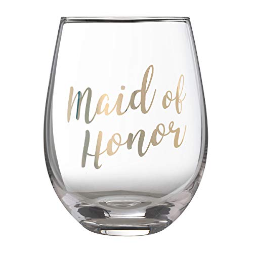 Lillian Rose Gold Maid of Honor Weinglas ohne Stiel, 1 Stück