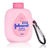 Gift-Hero Pink Gel Bottle Cartoon Case for Airpods, Funny Cute Cool Design for Girls Boys Kids Teens, Accessories Carabiner Protective Fun Fashion Character Skin Soft Silicone Cover for Air pods 2/1