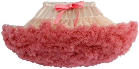 Dreammade Tulle Ball Gown Skirt Tutu Short Mini Skirt Dress (Fashia Edge, XL)