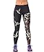 ZIOOER Women's Fitness Yoga Sport Pants Printed Stretch Ankle Legging Female Skull-Made in China