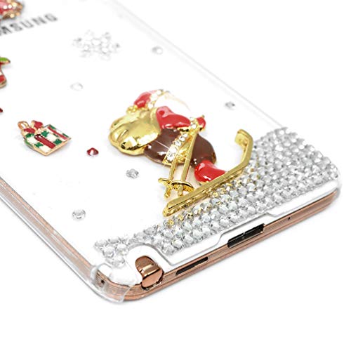 image for KASOS Galaxy Note 3 Case, Note 3 Christmas Clear PC Shell Edge Raised 