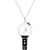 YANENG Army Lightstick Necklace Inspired Pendant 18K Gold Plated Jewelry Merch for Army Fans Gifts