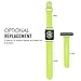 MoKo Apple Watch Band Series 1 Series 2, Soft Silicone Replacement Sports Band for 42mm Apple Watch 2015 & 2016 All Models, GREEN (Not fit 38mm Versions)