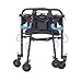 Drive Medical Deluxe Clever Lite Rollator Walker with 5