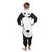 Silver Lilly Kids Panda Animal Costume - Childrens Plush One Piece Pajamas (T)