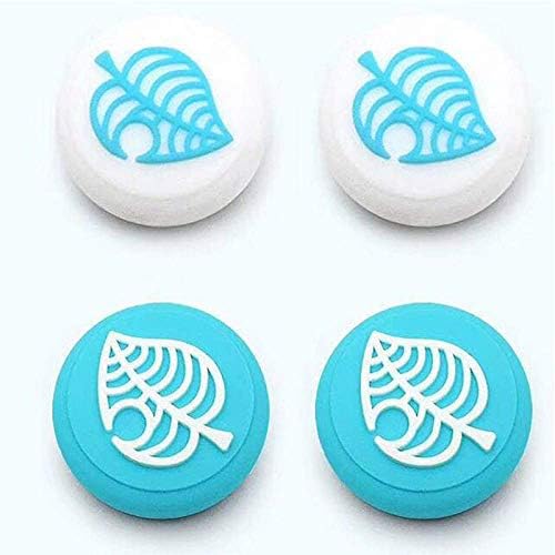 WANGOFUN 4PCS Silicone Cute Thumb Grip Caps, Animal Crossing: New Horizons Switch Joycon Caps,Thumb Stick Caps for Nintendo Switch,C