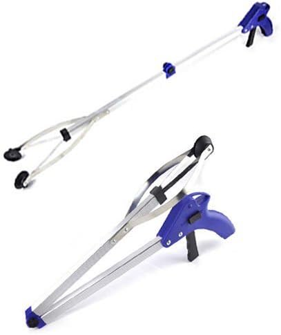 Household Mall Foldable Pick Up Reaching Claw - Long Arm Gripper - Grabber - Helping Hand Tool - Lightweight (Blue) by HOUSEHOLD MALL