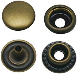 Chuzhao Wu 0.5'' Diameter Green Bronze Fasteners accessories Leather Line Brass Snaps (25 sets)