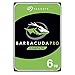 Seagate BarraCuda Pro Performance Internal Hard Drive SATA HDD 6TB 6GB/s 128MB Cache 3.5-Inch (ST6000DM004)