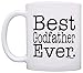 Godfather Gifts Best Godfather Ever Christening Gift Baptism Gift 11oz Ceramic Coffee Mug with Handle White