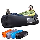 ORSEN Inflatable Lounger Portable Hammock Air Sofa and Camping Chair with Water Proof& Anti-Air Leaking Design, Ideal Inflatable Couch and Beach Chair Camping Accessories for Parties Picnic&Festival