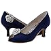 ELEGANTPARK AF Rhinestone Shoe Clips for Women Pumps Rose Flower Party Wedding Shoe Decorations Accessories Clips Silver 2 Pcs