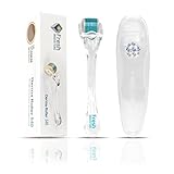 Derma Roller Kit 0.25mm 540 Titanium Micro Needle for Better Serum and Skincare Absorption - Includes Free Storage Case with Sticker of Needle Size