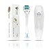 Derma Roller Kit 0.25mm 540 Titanium Micro Needle for Better Serum and Skincare Absorption - Includes Free Storage Case with Sticker of Needle Size