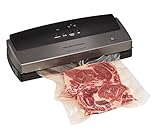 Hamilton Beach 78213 NutriFresh Vacuum Sealer with 12 Bag Starter Set, Grey (Kitchen)