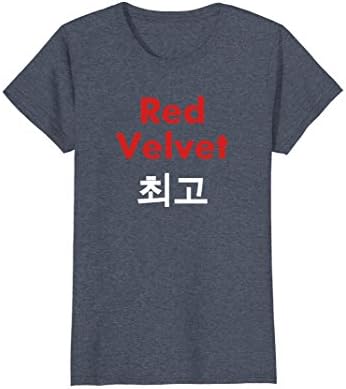 Womens Red Velvet Biggest Fan Shirt Medium Heather Blue
