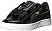 PUMA Unisex-Kids' Basket Heart Patent Sneaker