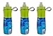 Brita Sport Water Filter Bottle, 20-Ounce, Green (Pack of 3)